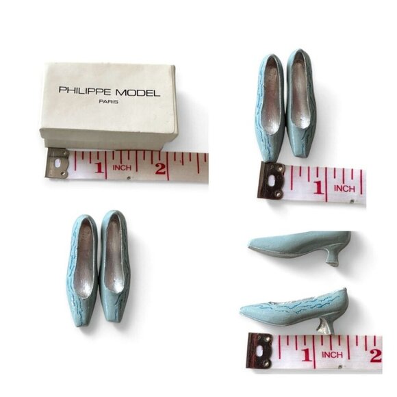 Vintage A pair of Miniature Metal Pumps, Philippe Model, from 80s,‎ very rare - Picture 8 of 9